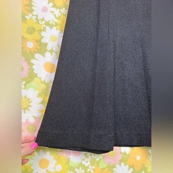 Vintage 70’s Black Shimmer Maxi Skirt - Picture 11 of 12